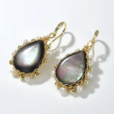 Natural Shell Pearl Earrings 925 Jewelry Gift