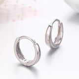 925 Silver Small Huggie Hoop Earrings For Women Men