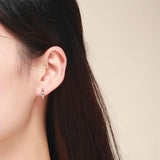 925 Silver Small Huggie Hoop Earrings For Women Men