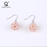 Potato Shape Freshwater Pearl Eardrop Earrings