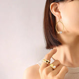 18K Zircon Stud Earrings with Pearl Drop