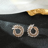 HUAMI Leaf Earrings Wedding Party Jewelry