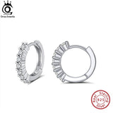 925 Silver Cuff Earrings Huggie Stud Hoop 14K Plated Small for Women