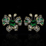Butterfly Earrings CZ Wedding Party Jewelry