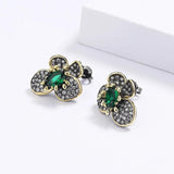 Butterfly Earrings CZ Wedding Party Jewelry