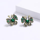 Butterfly Earrings CZ Wedding Party Jewelry