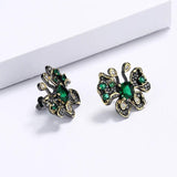 Butterfly Earrings CZ Wedding Party Jewelry
