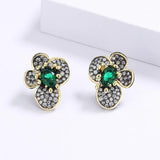 Butterfly Earrings CZ Wedding Party Jewelry
