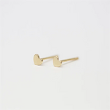 14K Filled Tiny Heart Studs Earrings Tarnish Resistant Waterproof Jewelry