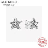 925 Sterling Silver Heart Stars Sea Turtles Pan Earrings Wedding Jewelry
