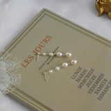 Freshwater Pearl Long Tassel Earrings 925 Sterling Silver Jewelry Gift