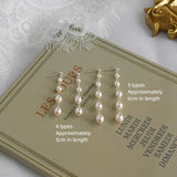 Freshwater Pearl Long Tassel Earrings 925 Sterling Silver Jewelry Gift