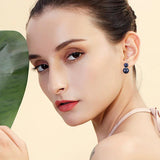 925 Silver Women Earrings Wedding Freshwater Pearl Double Drop Earring