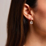 Crystal Diamond Earrings Silver 925 Zirconia Drop Earrings