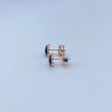 Gold Hoop Earrings with Pearl Bead Accent