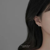 S925 Silver Three Claw Earrings Hollow Versatile Jewelry