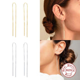 BOHO 925 Silver Earrings S925 Sterling Stud Ear Rings for Women