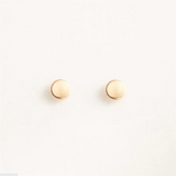14K Filled Dot Circle Studs Earrings Tarnish Resistant Dainty Jewelry
