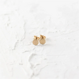 14K Filled Dot Circle Studs Earrings Tarnish Resistant Dainty Jewelry