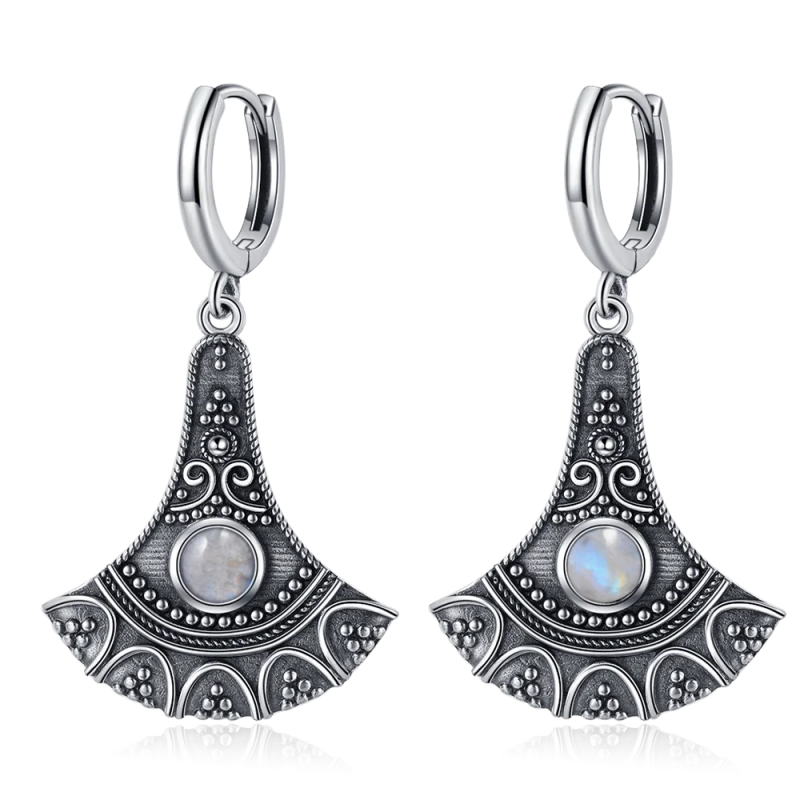 Natural Kyanite Long Pendant 925 Sterling Silver Earrings
