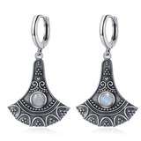 Natural Kyanite Long Pendant 925 Sterling Silver Earrings