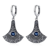 Natural Kyanite Long Pendant 925 Sterling Silver Earrings