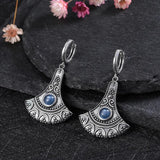 Natural Kyanite Long Pendant 925 Sterling Silver Earrings