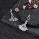 Natural Kyanite Long Pendant 925 Sterling Silver Earrings