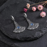 Natural Kyanite Long Pendant 925 Sterling Silver Earrings