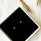 14K Star Studs Earrings Tarnish Resistant Dainty Jewelry For Women