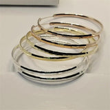 Somilia - Rose Golden Hoop Earrings 925 Sterling Silver Round Earrings for Women