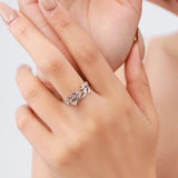 925 Sterling Silver Tree Branch Finger Ring Women Girls Jewelry