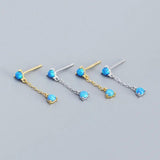 925 Sterling Silver Tassel Stud Earrings for Girls Women