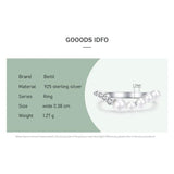 Radiant Zircon V Shape Pearl 925 Silver Ring Wedding Jewelry