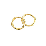 S925 Silver Hoop Earring Twist Ring Wave Geomertry Jewelry