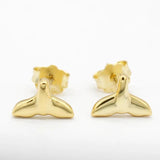 925 Silver Dolphin Tail Mermaid Earrings Wedding Jewelry