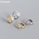 925 Silver Cat Claw Zircon Stud Earrings Bohemia INS Piercing Jewelry