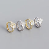 925 Silver Cat Claw Zircon Stud Earrings Bohemia INS Piercing Jewelry