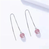 Somilia Style Box Chain Tassel Drop Earrings For Women Long Dangle S925 Silver