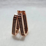 SOMILIA S925 Silver Earrings with Double-sided Diamond for Women