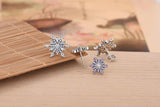 SOMILIA 3 Style Stud Earrings S925 Silver Screw Studs Antiallergic Body Jewelry