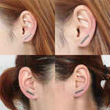 925 Sterling Silver Straight Line Earrings Unisex Men Women