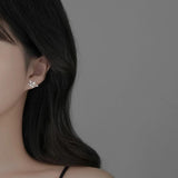 925 Silver Paper Cranes Bird Stud Earrings for Women
