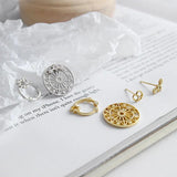 925 Silver Star Zircon Earrings Women