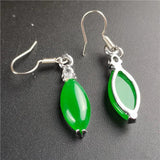 King Green Ma Laiyu Emerald Drop Egg Earrings Women's Jewelry