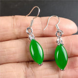 King Green Ma Laiyu Emerald Drop Egg Earrings Women's Jewelry