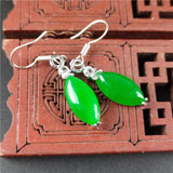 King Green Ma Laiyu Emerald Drop Egg Earrings Women's Jewelry