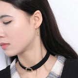 Korean Style 925 Silver Flower Hoop Earrings