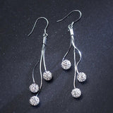 925 Sterling Silver Oval Circle Pendant Earrings