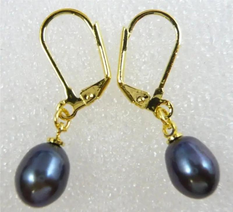 Retro Natural Pearl Plated Earrings